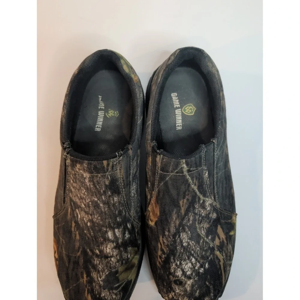 Game Winner Camo Slip On Hunting Shoes Mens‎ 11.5 Waterproof Outdoor Trail